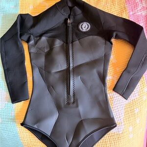 Black Women's One Piece Wetsuit